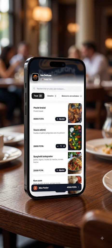 Menu QR client